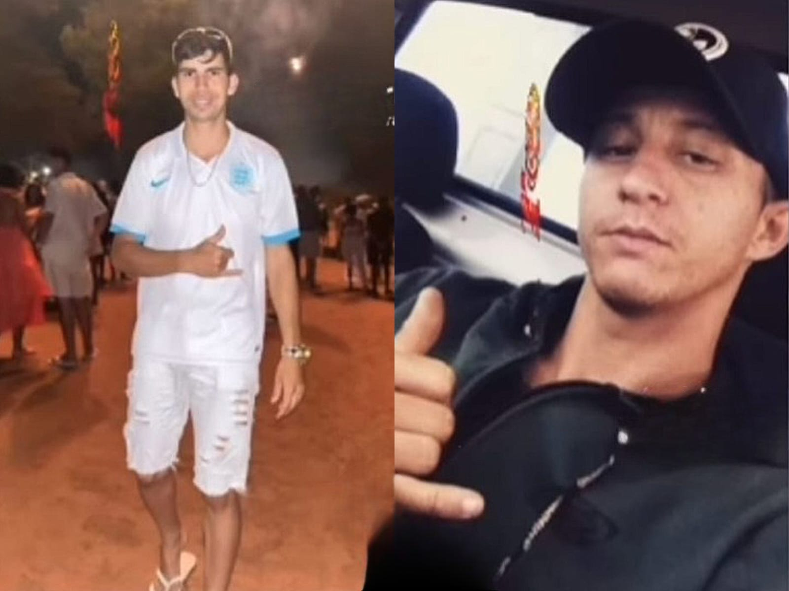 Saulo (camisa branca) e Vin&iacute;cius (camisa preta). - Foto: Reprodu&ccedil;&atilde;o