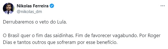 Imagem: Reprodu&ccedil;&atilde;o/Twitter