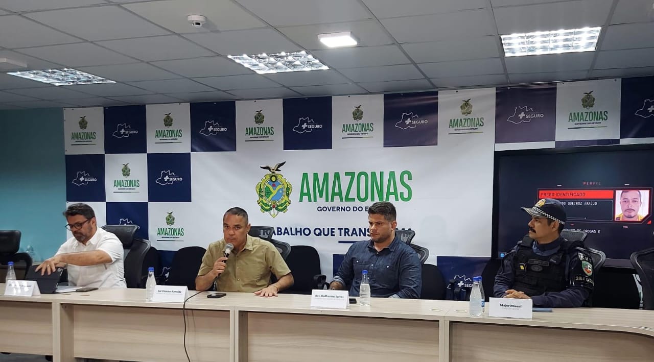 Coletiva de imprensa sobre a pris&atilde;o de Foguinho. - Foto: Jander Robson / Portal do Holanda