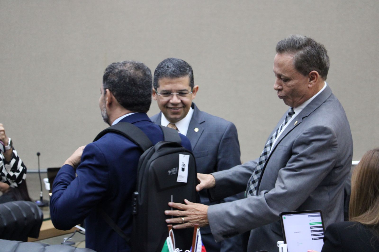 Adjunto Afonso (Uni&atilde;o Brasil) e Rozenha (PMB) / Foto: Shuam Mom