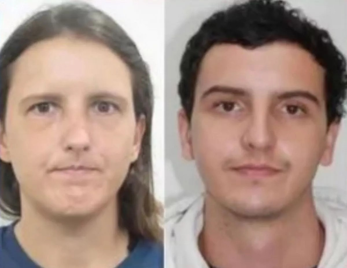 Rebecca e Francisco Garc&iacute;a presos em Madri &mdash; Foto: Reprodu&ccedil;&atilde;o Twitter