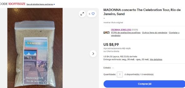 Imagem: Reprodu&ccedil;&atilde;o/ebay