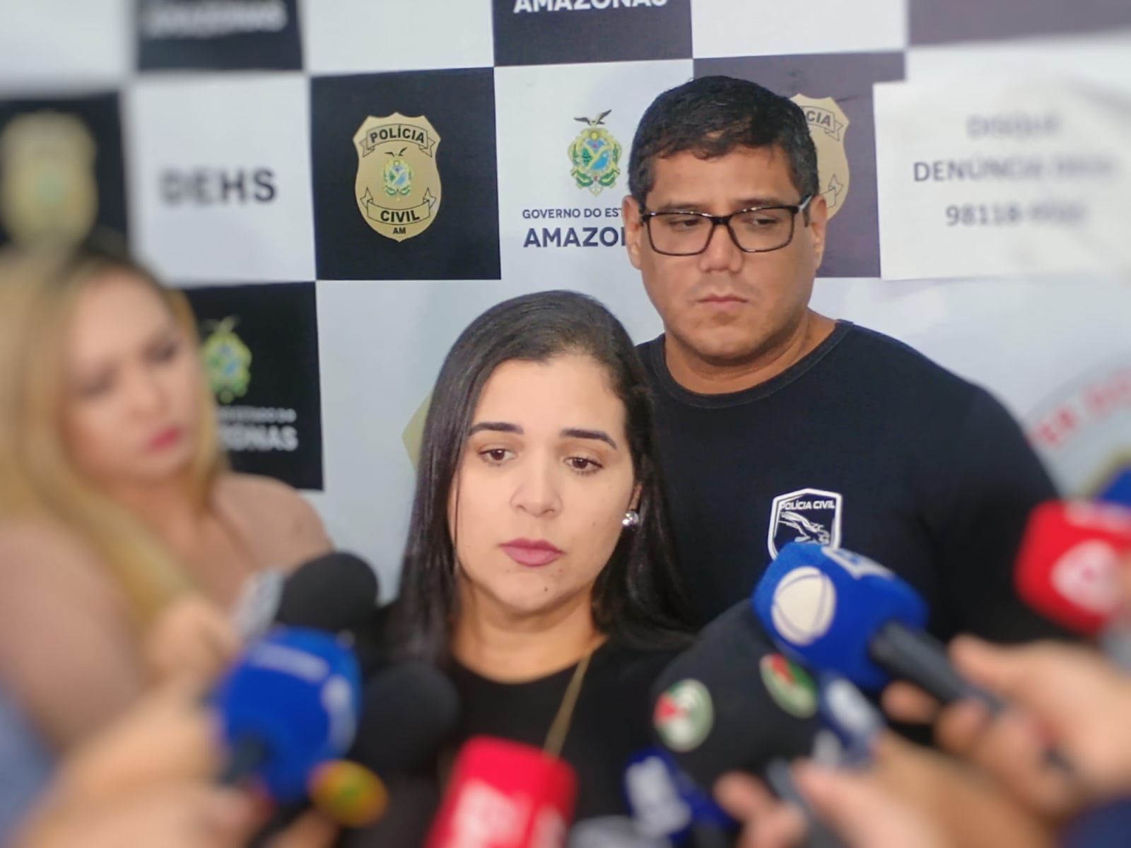 Delegados Ricardo Cunha e Mar&iacute;lia Camp&ecirc;lo - Foto: Jander Robson/Portal do Holanda