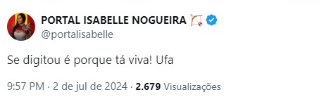 Imagem: Reprodu&ccedil;&atilde;o/Twitter