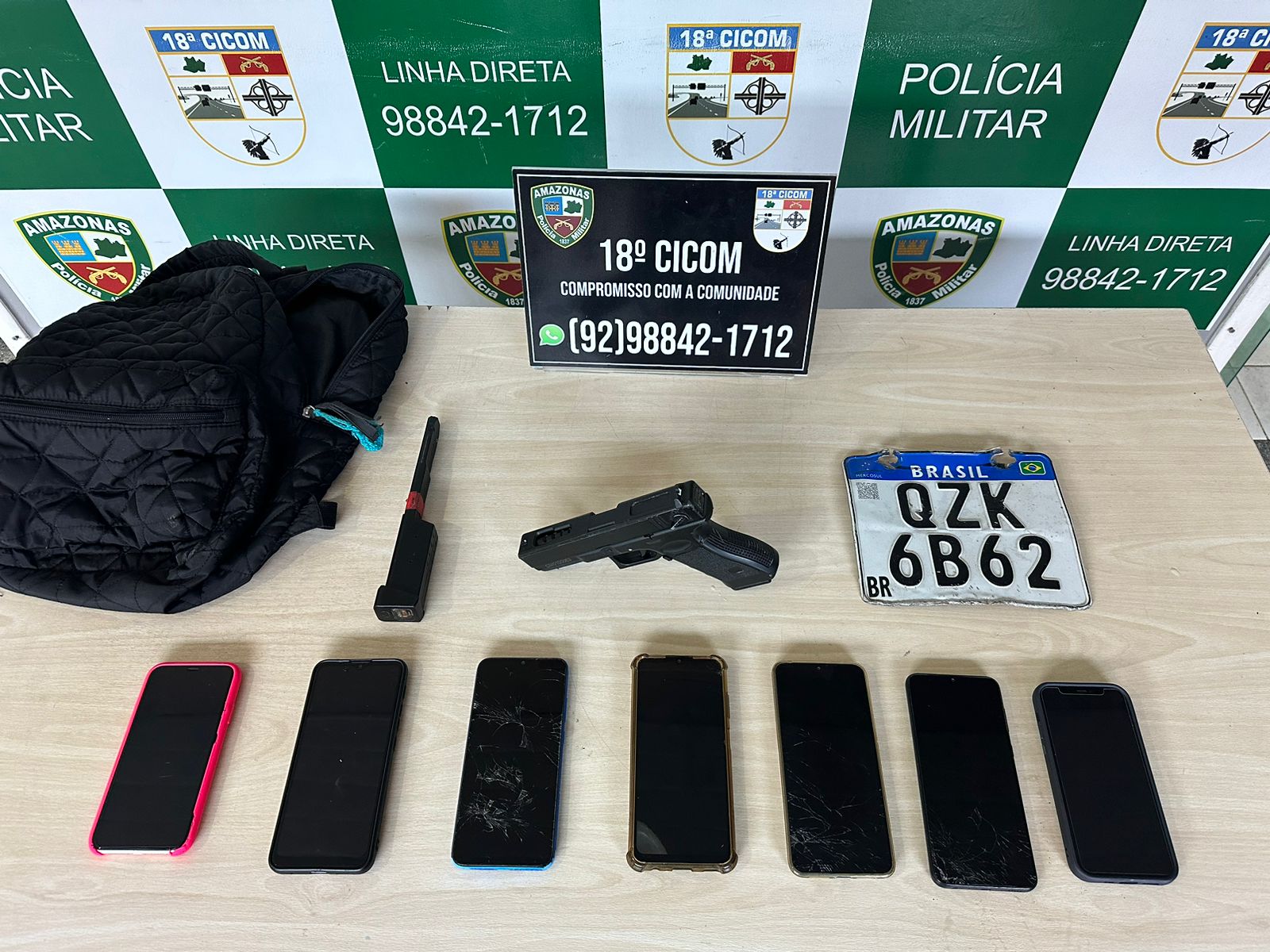 Material apreendido. - Foto: Divulga&ccedil;&atilde;o PM-AM