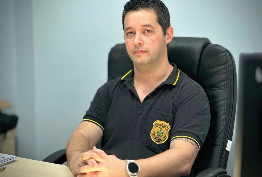 Delegado Fabiano Pignata, titular do 8&deg; DIP. - Foto: Beatriz Sampaio/PC-AM