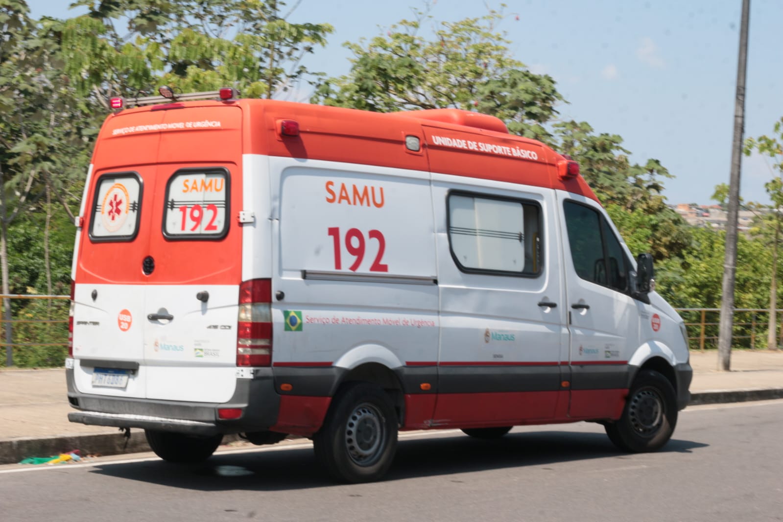 Homem foi socorrido pelo Samu - Foto: Jander Robson/ Portal do Holanda