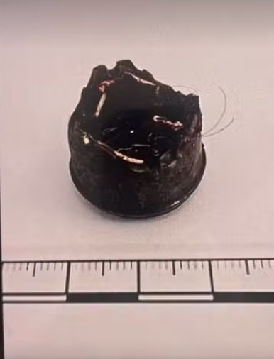 Pe&ccedil;a de airbag que atingiu motorista - Foto: Reprodu&ccedil;&atilde;o/PCDF