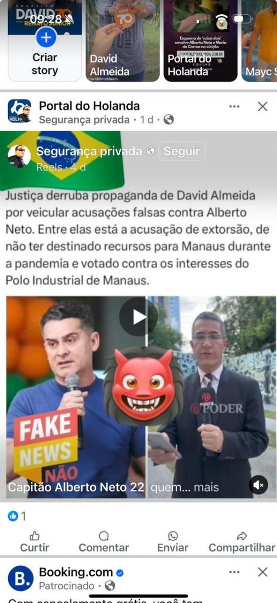 Not&iacute;cia Fake ve&iacute;culada &agrave; pagina