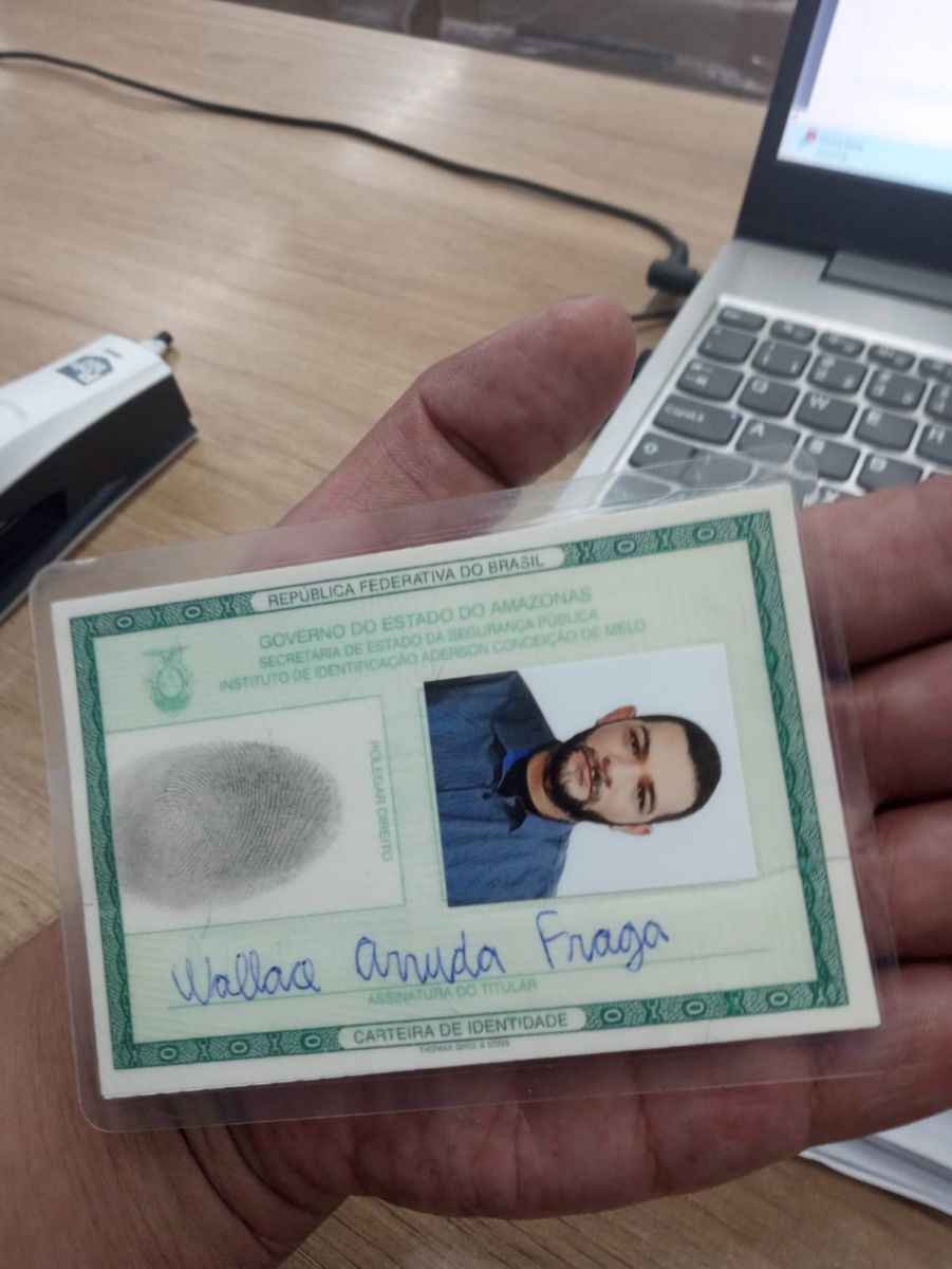 Identidade falsa usada pelo suspeito / Foto: Divulga&ccedil;&atilde;o