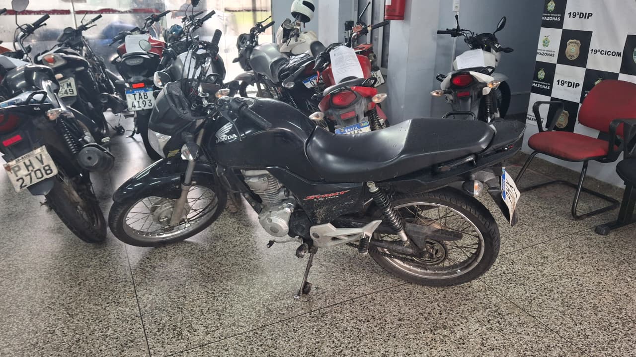 Moto usada por Matheus e o segundo suspeito - Foto: Divulga&ccedil;&atilde;o
