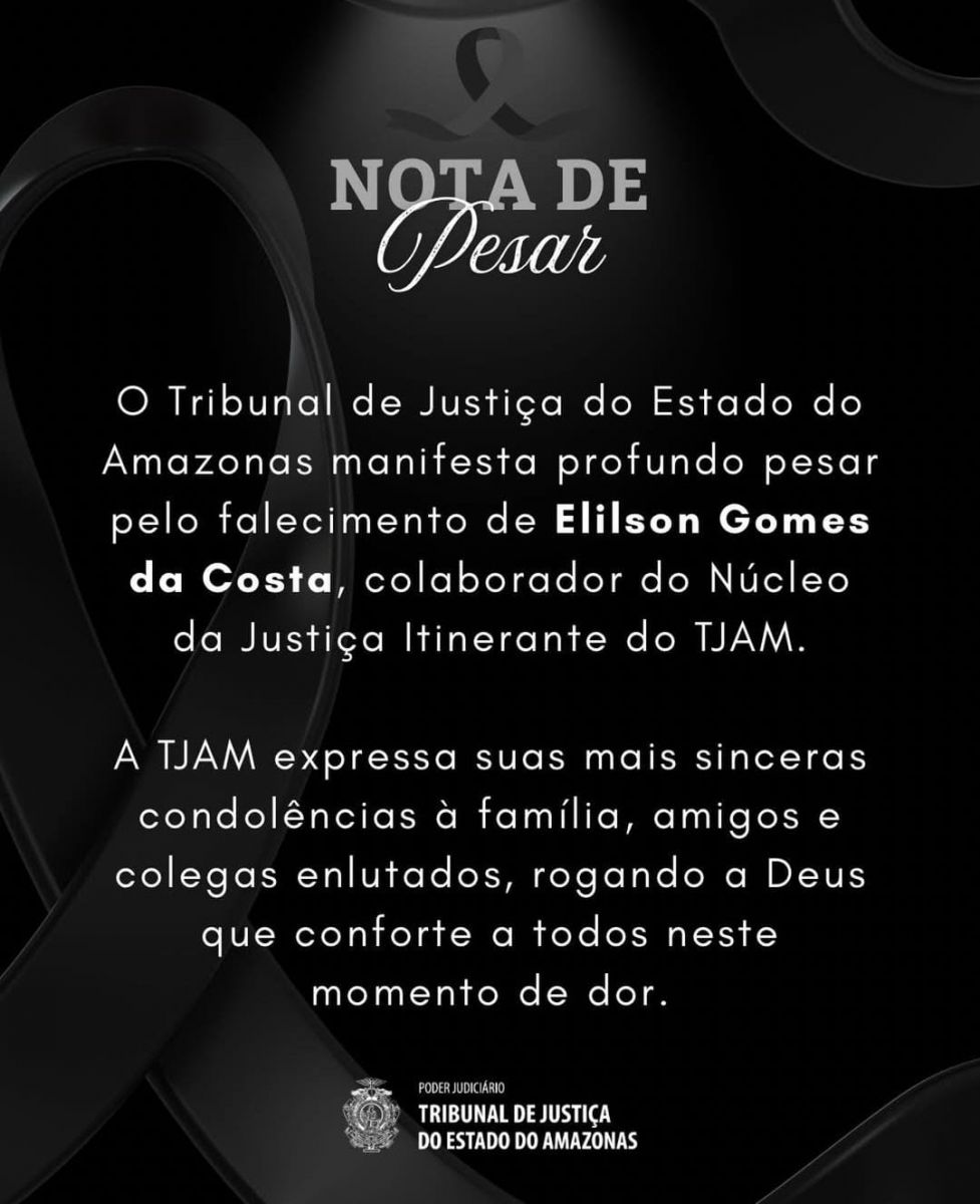Nota do TJAM - Foto: Divulga&ccedil;&atilde;o