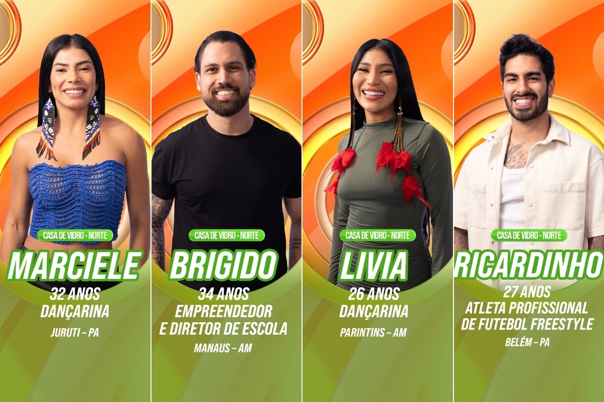 Candidatos da Casa de Vidro realizada em Manaus no Big Brother Brasil 26 - Reprodu&ccedil;&atilde;o TV Globo