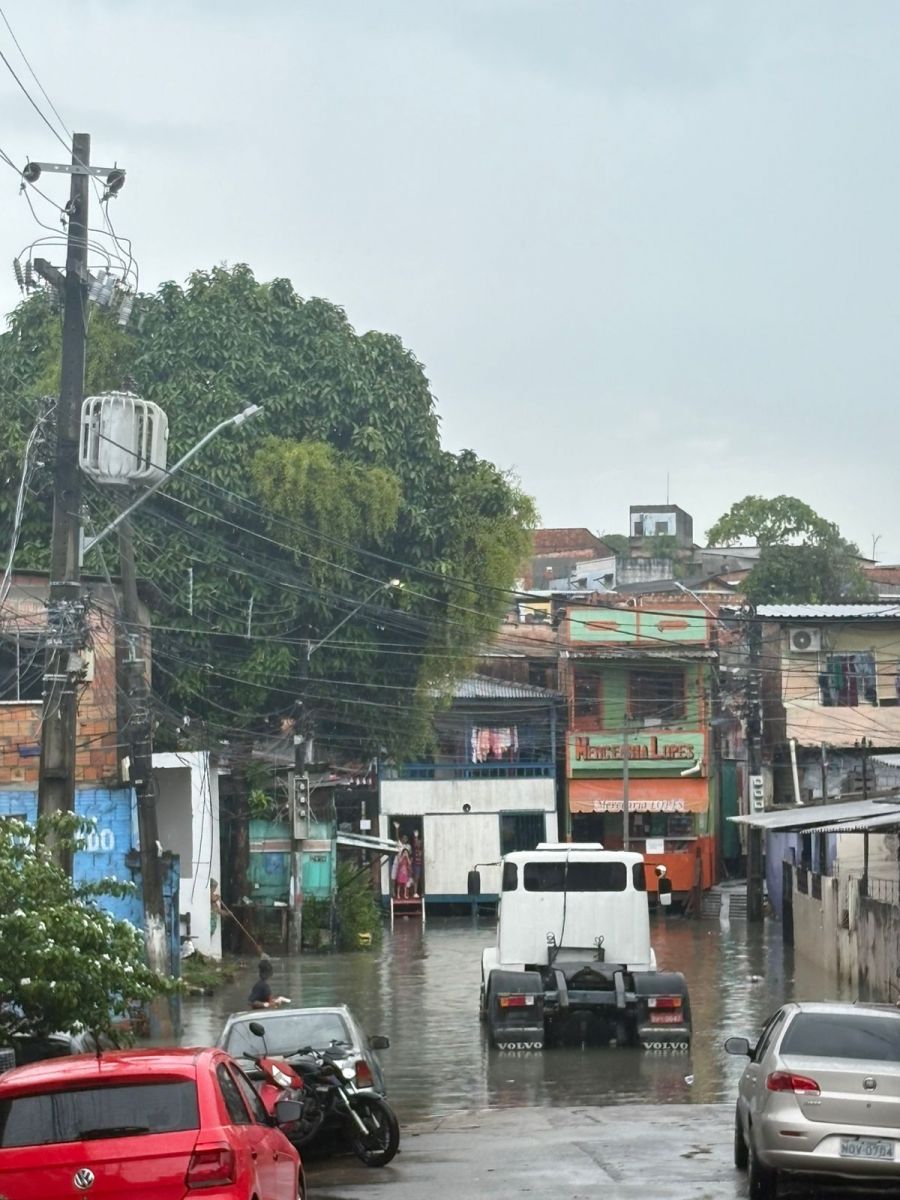 Rua alagada - Foto: Divulga&ccedil;&atilde;o 