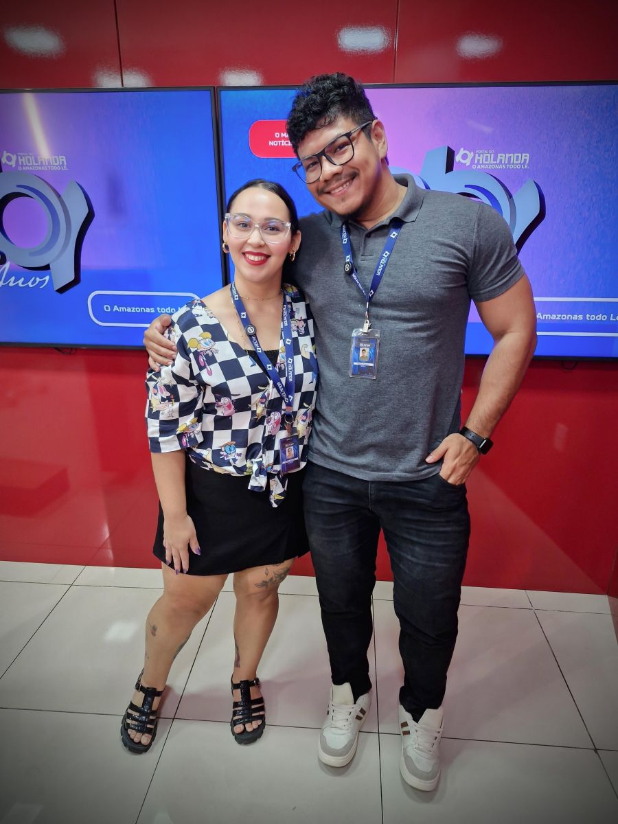 Apresentadores Glauci Alencar e Paulo Rabelo - Produ&ccedil;&atilde;o: Andr&eacute; Prot&aacute;zio/Paulo Rabelo