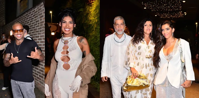 Nego do Borel, Pocah, Regina Cas&eacute; e fam&iacute;lia. Fotos: Agnews