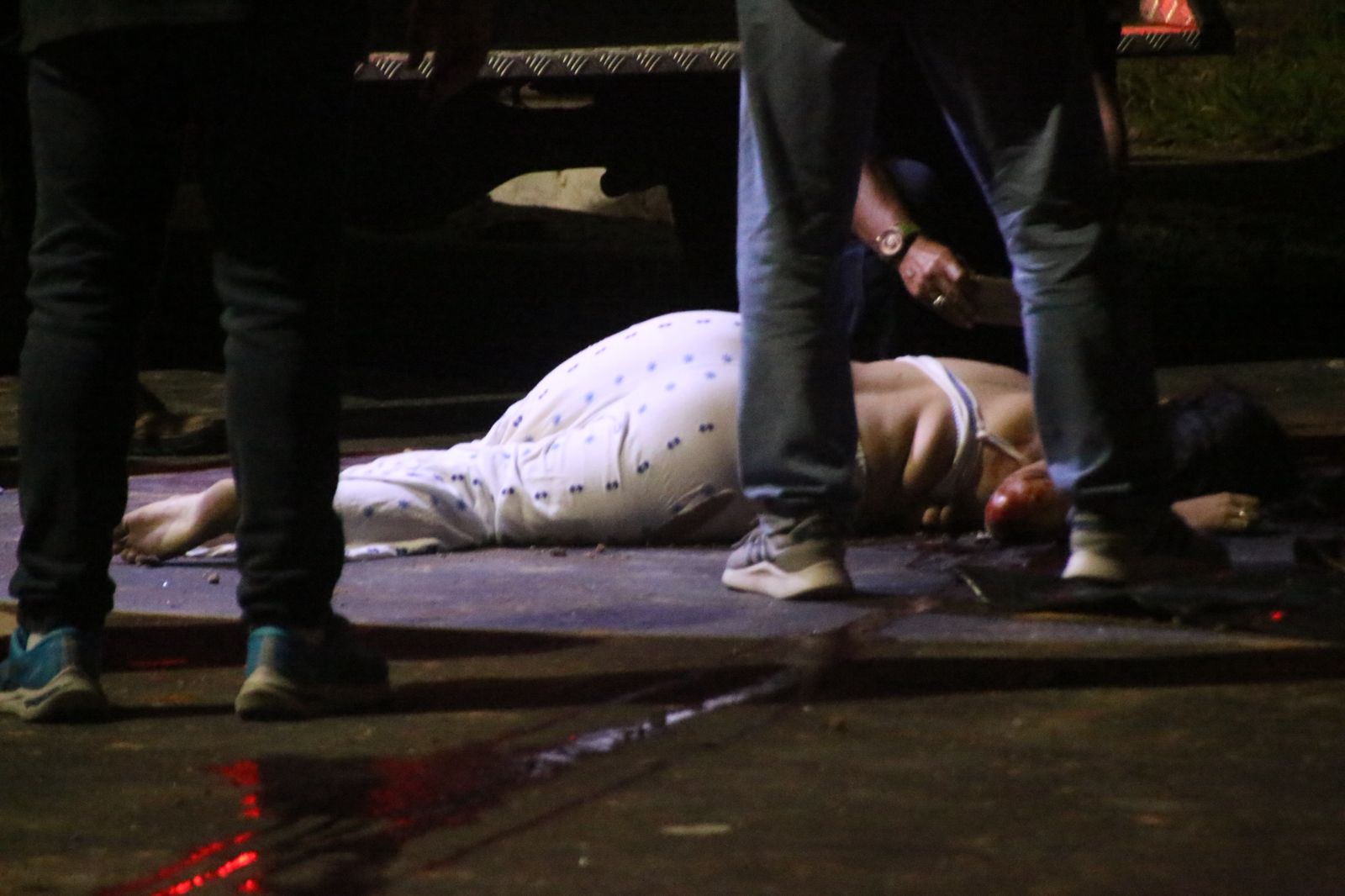 Imagem mostra ums das v&iacute;timas do acidente. Foto: Jander Robson/ Portal do Holanda