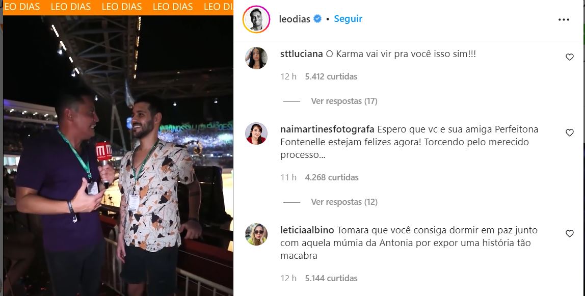 Foto: Reprodu&ccedil;&atilde;o/Instagram Leo Dias