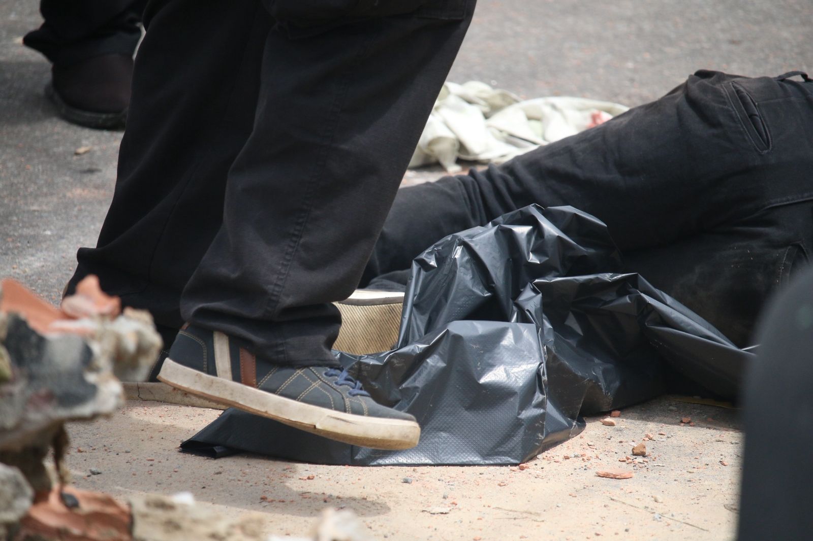 V&iacute;tima morreu na hora - Foto: Jander Robson/Portal do Holanda