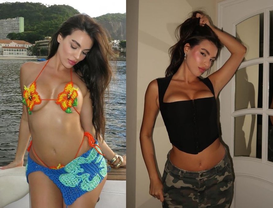 Anna, ex-mulher e m&atilde;e do filho do cantor. Fotos: Instagram