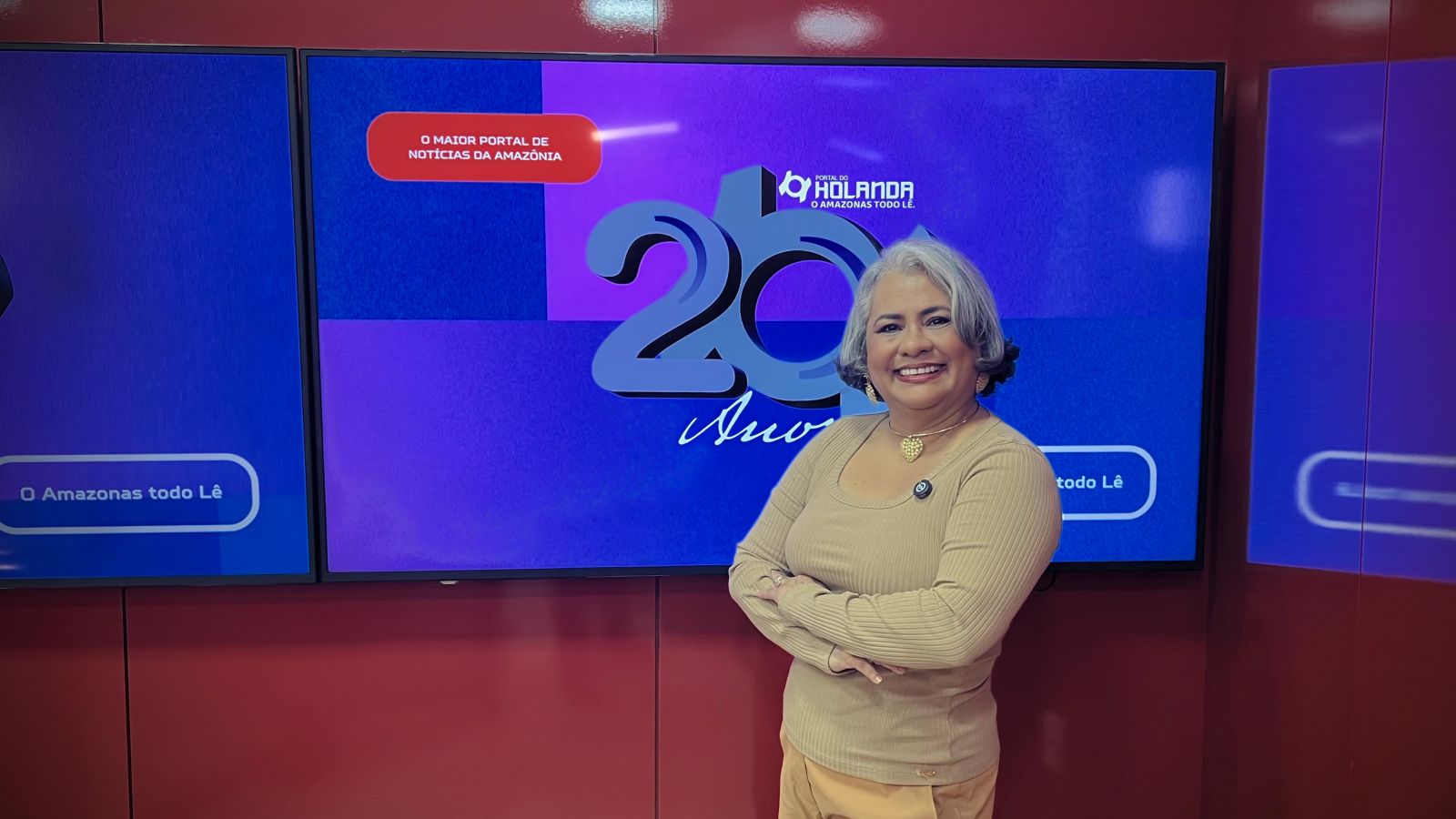 Apresentadora Ednilza Guedes - Produ&ccedil;&atilde;o: Andr&eacute; Prot&aacute;zio / Paulo Rabelo