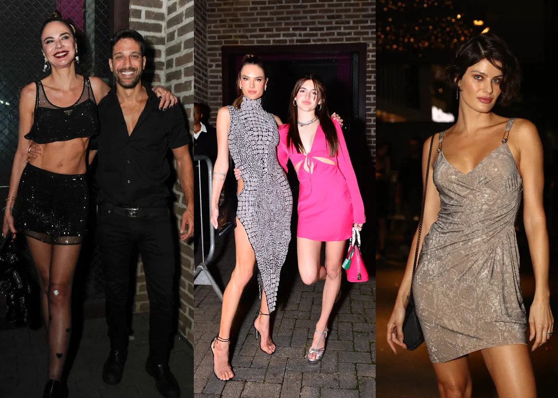 Luciana e Antonio Gimenez, Alessandra Ambr&oacute;sio e a filha Anja, Isabeli Fontana Fotos: Agnews