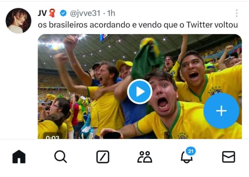 Foto: Reprodu&ccedil;&atilde;o X