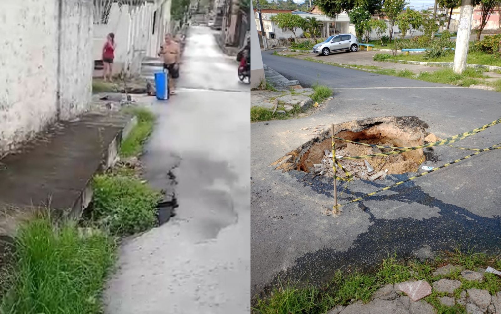 Rua C-20 com C-15, no bairro Japiim 2. - Foto: Arquivo Pessoal