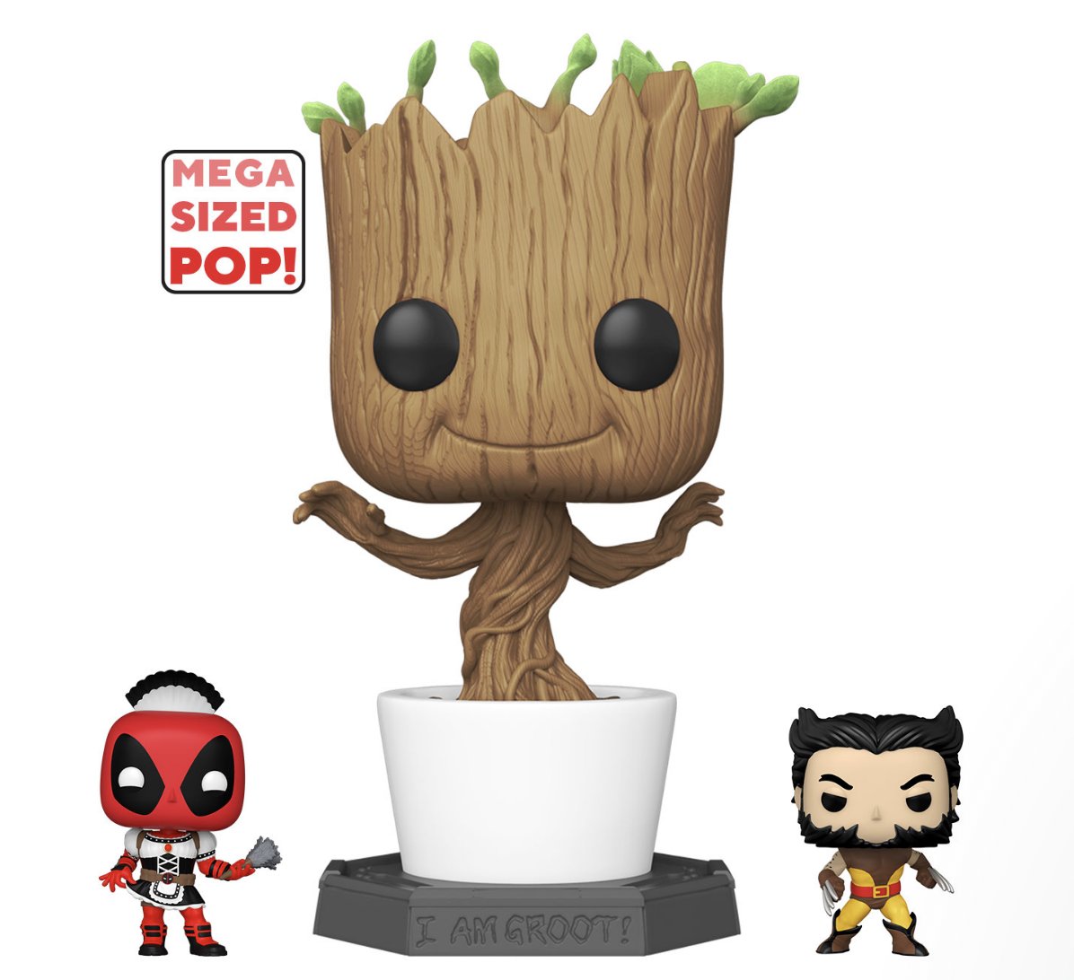 Funkos de Baby Groot dan&ccedil;arino