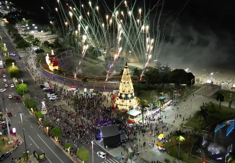 Decora&ccedil;&atilde;o natalina na Ponta Negra - Foto: Divulga&ccedil;&atilde;o