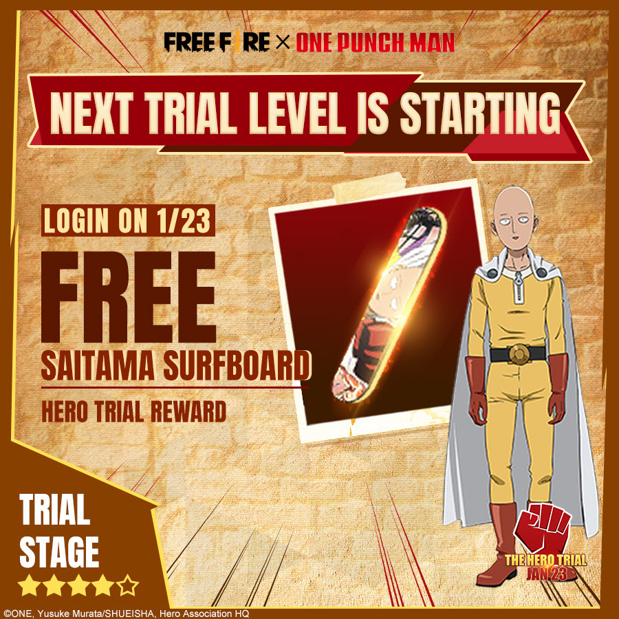 One Punch Man e Free Fire