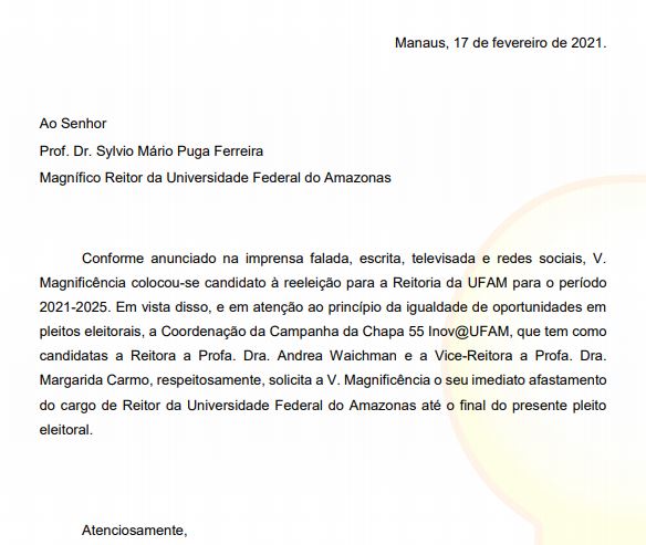 Pedido de afastamento