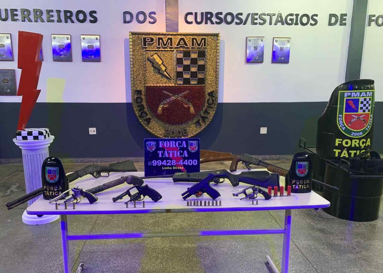 Material apreendido pelo Batalh&atilde;o de For&ccedil;a T&aacute;tica - Foto: Divulga&ccedil;&atilde;o