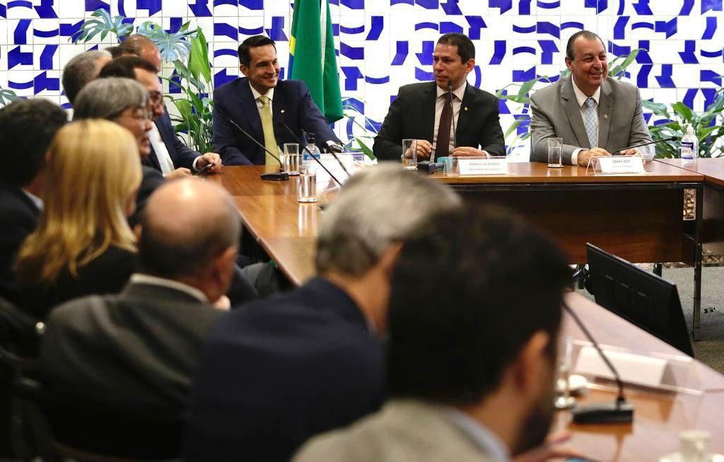 Deputado Sidney Leite e Marcelo Ramos, e o Senador Omar Aziz - Foto: Divulga&ccedil;&atilde;o