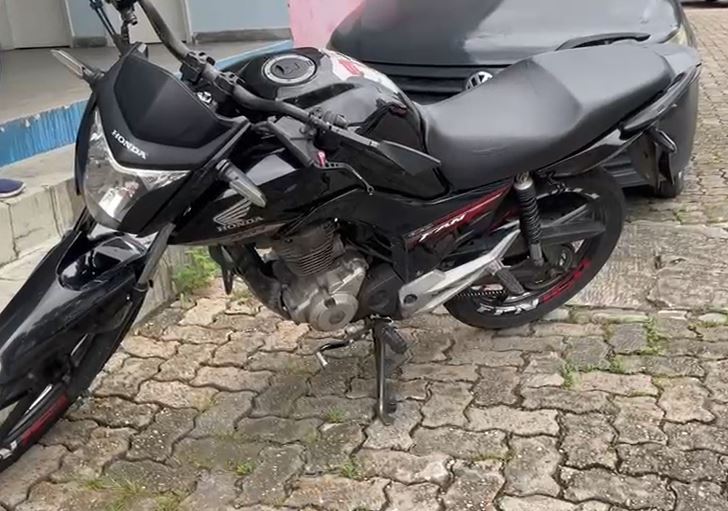 Moto usada no crime - Foto: Divulga&ccedil;&atilde;o
