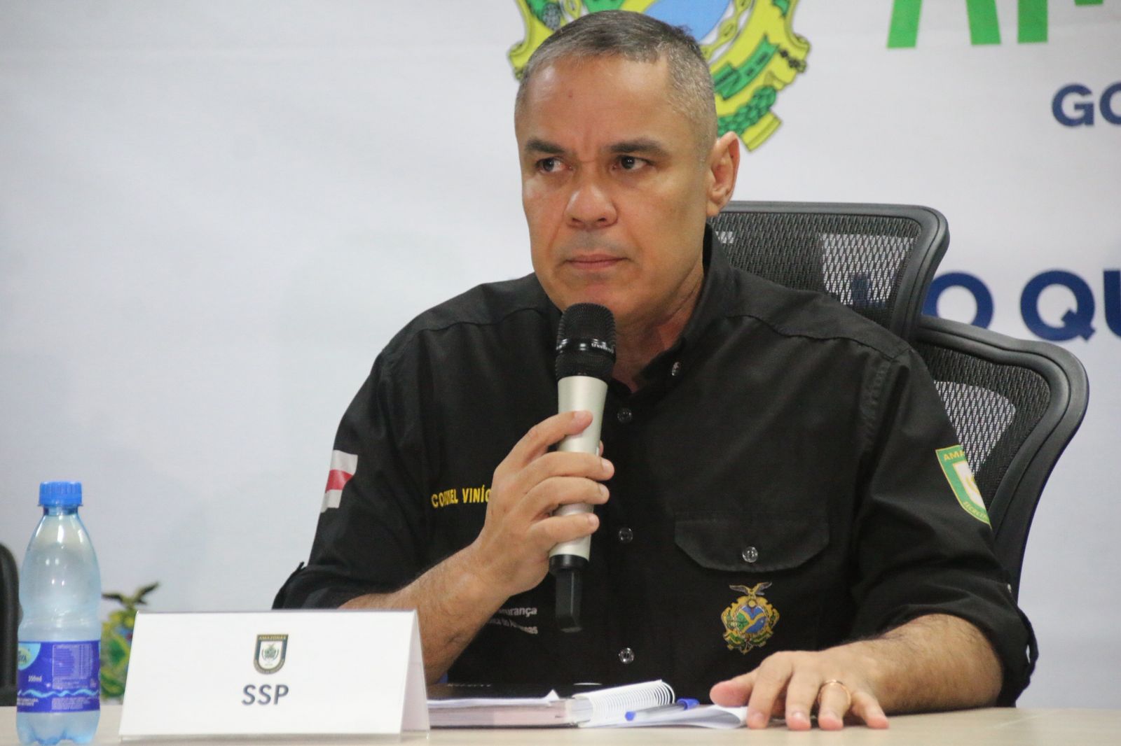 Secret&aacute;rio da SSP-AM, Vinicius Almeida- Foto: Jander Robson/Portal do Holanda