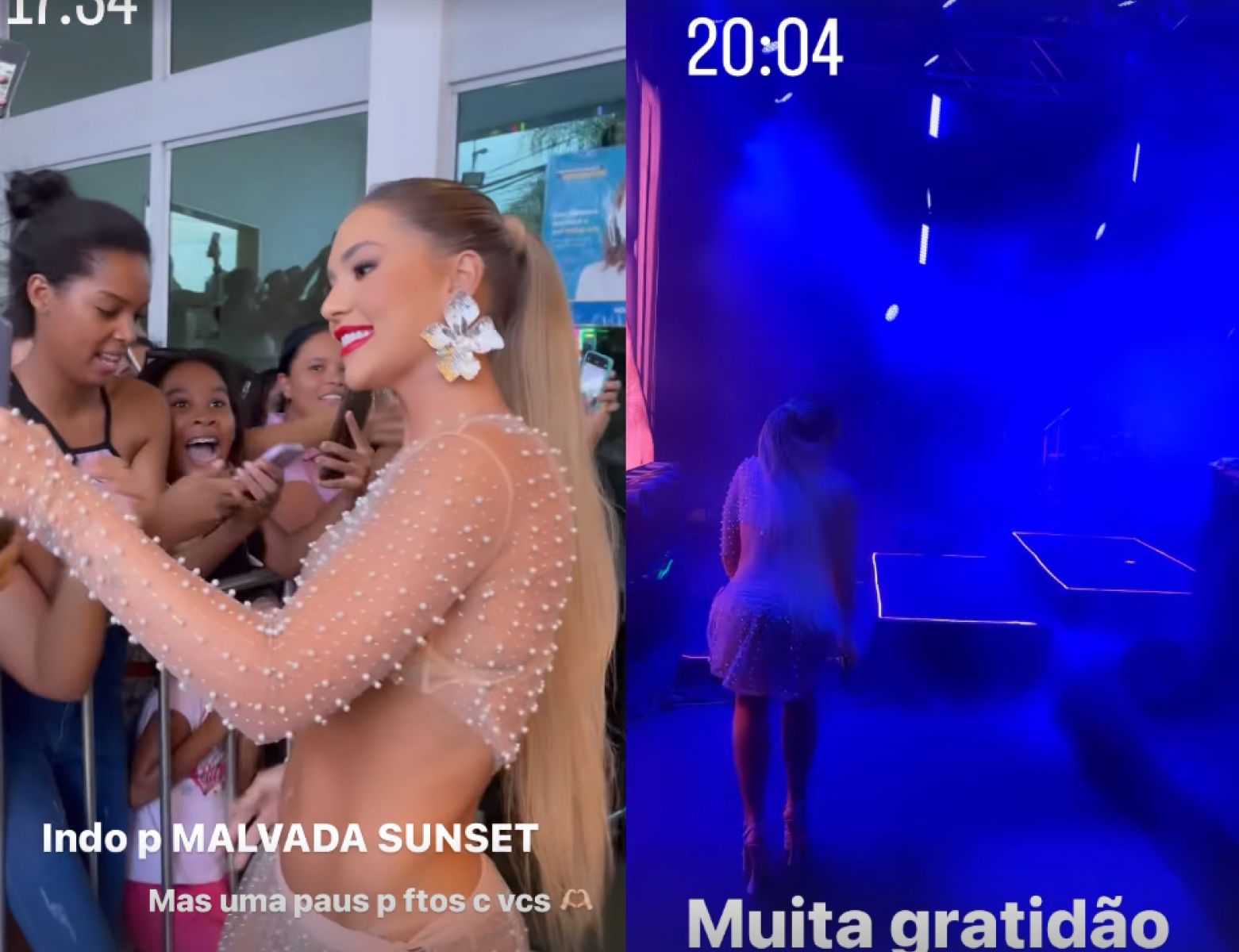 Antes da festa, Virginia atendeu a f&atilde;s.