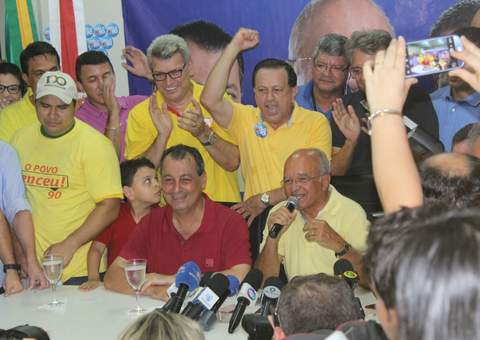 Muita festa entre os partidários de Melo depois de confirmada vitória