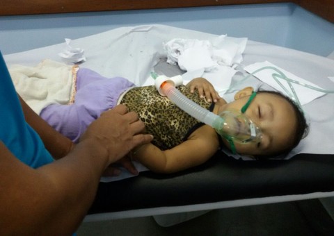 Bebê de 11 meses está à beira da morte em SPA  esperando ambulância