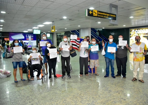 Recuperados da Covid-19, pacientes retornaram a Manaus nesta quinta-feira