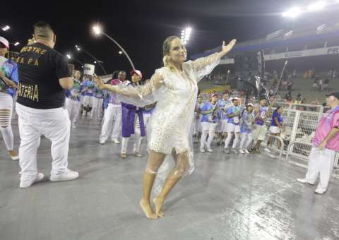 Ellen Rocche, Patati Patata e Falamansa  no ensaio técnico da Rosas de Ouro