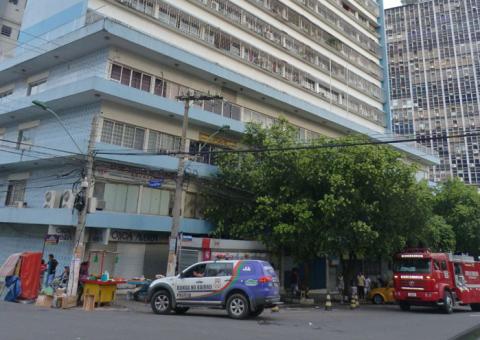 Princípio de incêndio  provoca pânico no Centro de Manaus