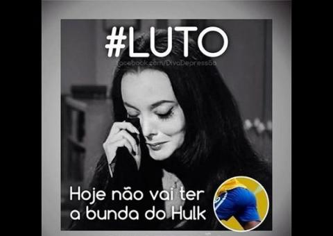 Internautas ficam de 'luto' por falta do bumbum de Hulk na Seleção