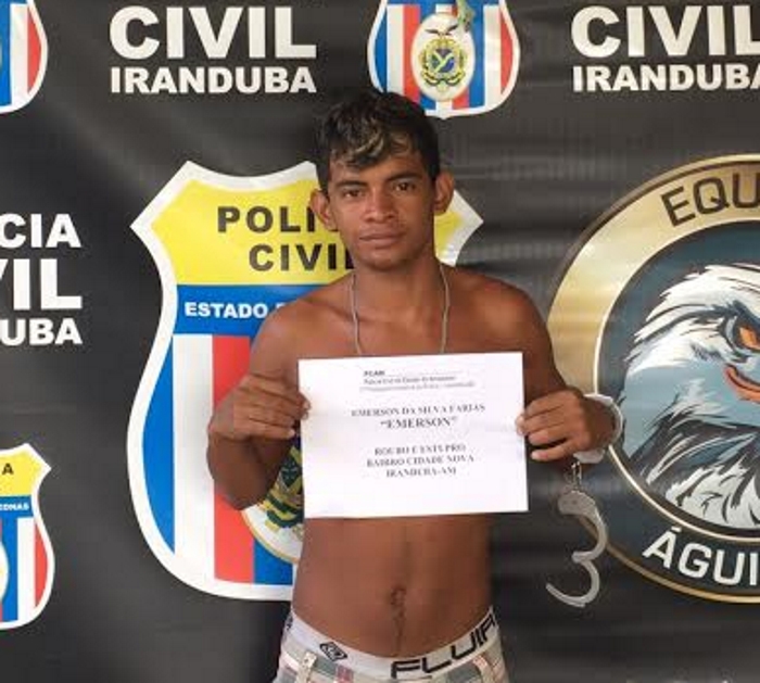 Em Iranduba, polícia prende homem acusado de roubo e estupro