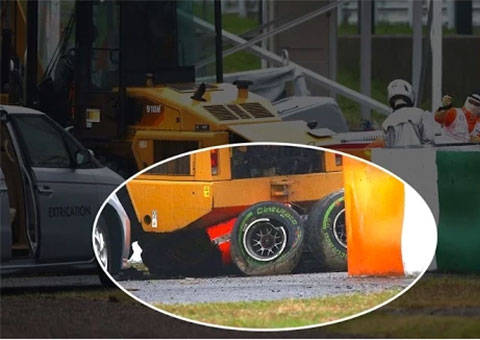 VEJA VÍDEO: Acidente trágico com Piloto Francês Jules Bianchi, no Grande Prêmio do Japão 