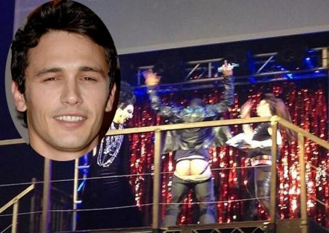 James Franco mostra bunda em festa gay
