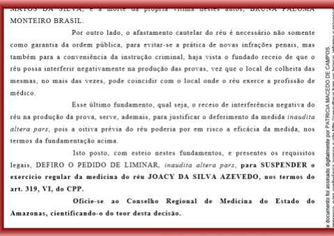 Médico tem suspenso direito de exercer medicina