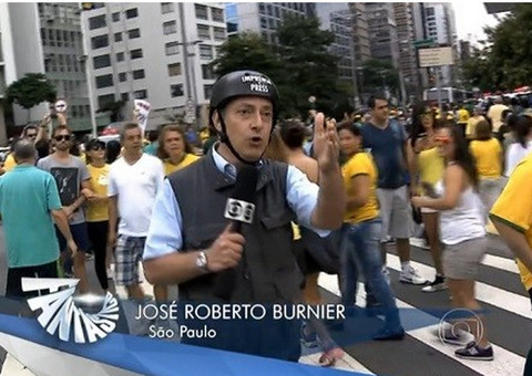 Globo dá 'kit guerra' para repórter cobrir manifestação após represália em 2013