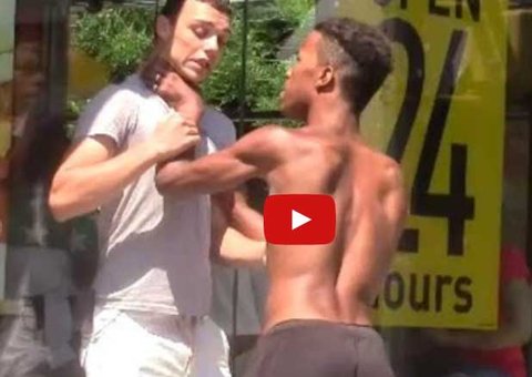 Rapaz tira foto de desconhecidos em pegadinha bizarra e se dá mal