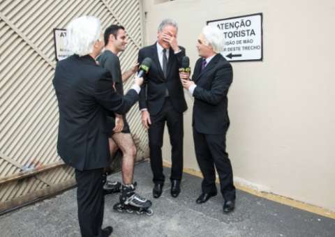 Pânico surpreende Roberto Justos que decidiu entrar na brincadeira